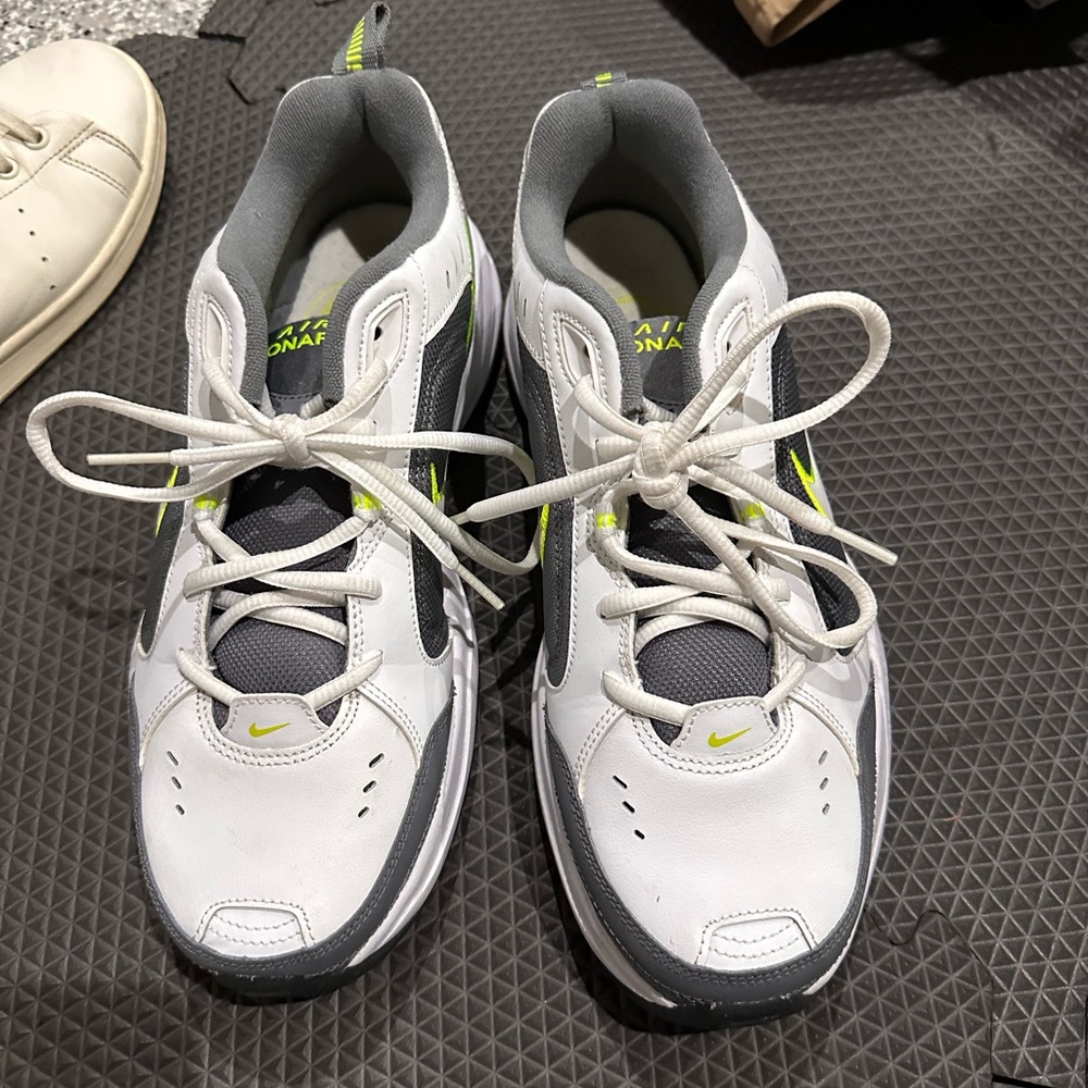 Nike Air Monarch IV White Gray Sneakers